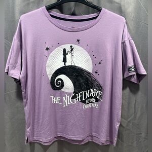 Disney Purple Nightmare Before Christmas Pajama Top